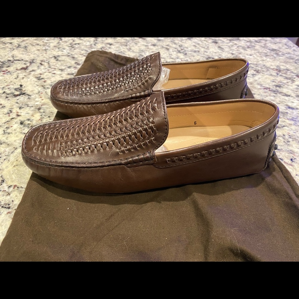 Tod’s Gommini Woven Leather Driver